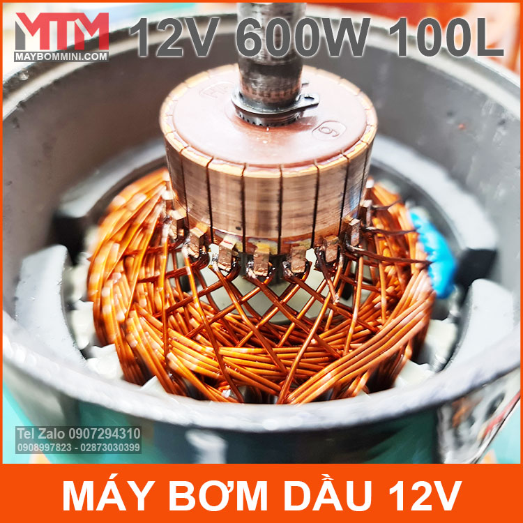 Motor May Bom Dau 12v 600w Day Loi Dong Cao Cap Motor May Bom Dau 12v 600w Day Loi Dong Cao Cap
