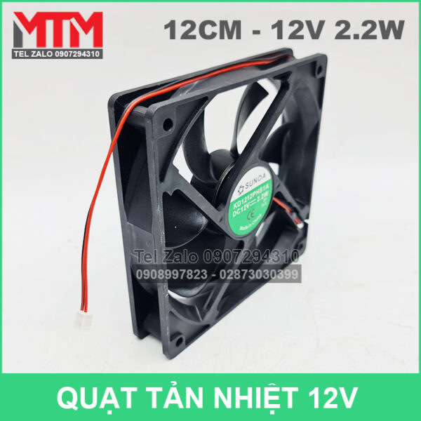 Quat Tan Nhiet Cao Cap Khong Choi Than 12v 12cm Sunoa Quat Tan Nhiet Cao Cap Khong Choi Than 12v 12cm Sunoa
