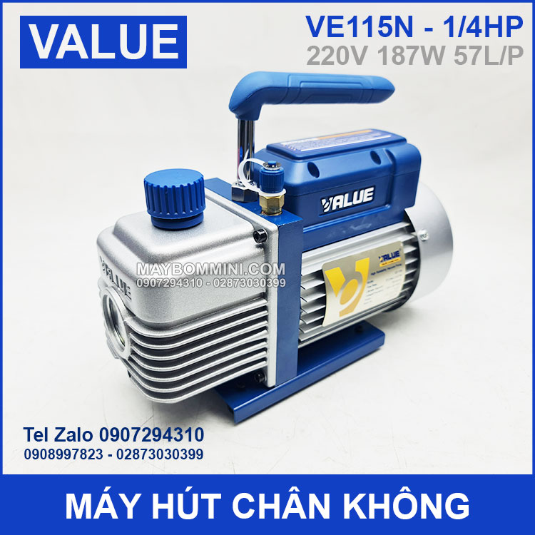 May Hut Chan Khong 220V 187W 57L Value VE115N Chinh Hang May Hut Chan Khong 220V 187W 57L Value VE115N Chinh Hang