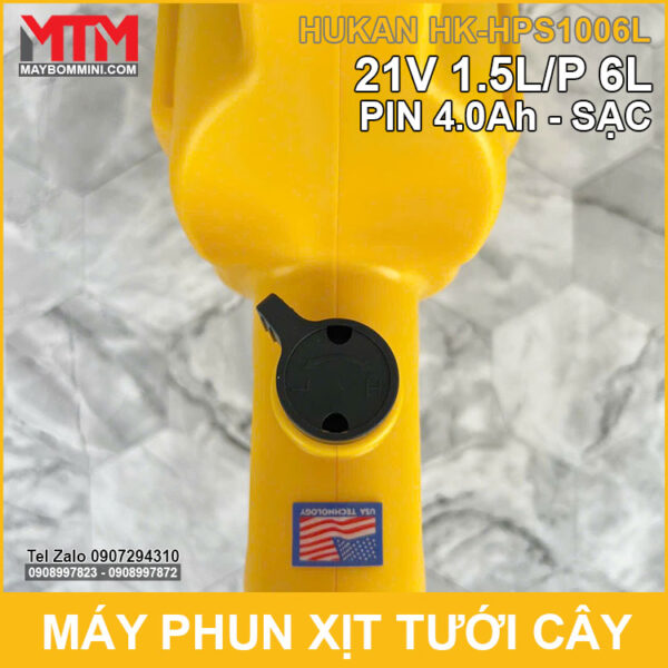 May Phun Xit Tuoi Cay Pin Chan Pho Thong 21V 6L Hukan Chinh Toc Do May Phun Xit Tuoi Cay Pin Chan Pho Thong 21V 6L Hukan Chinh Toc Do