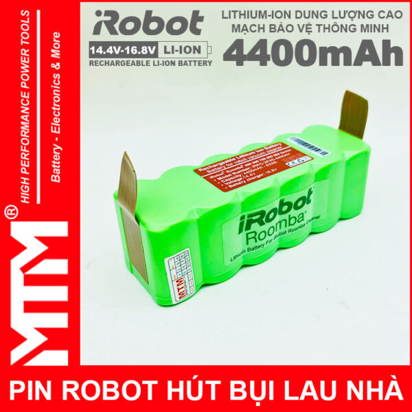 Ban Pin Robot Hut Bui Lau Nha Irobot Roomba Chinh Hang Mau 4400mah