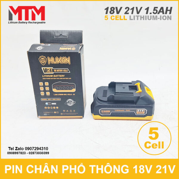 Gia Ban Pin May Khoan Hukan Chan Pho Thong 21V 5cell 1500mAh 5C Gia Ban Pin May Khoan Hukan Chan Pho Thong 21V 5cell 1500mAh 5C