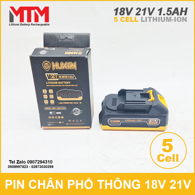 Gia Ban Pin May Khoan Hukan Chan Pho Thong 21V 5cell 1500mAh 5C Gia Ban Pin May Khoan Hukan Chan Pho Thong 21V 5cell 1500mAh 5C