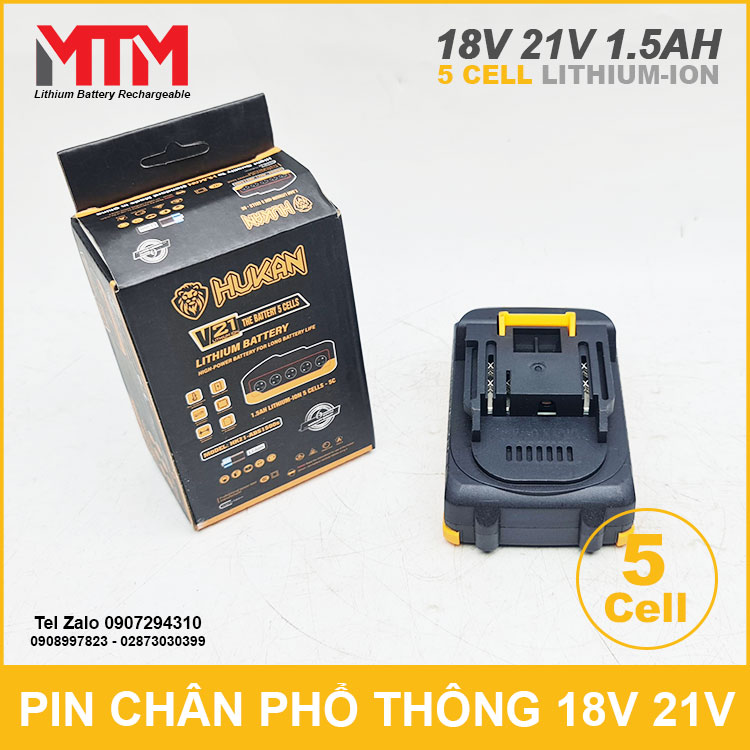 Gia Pin May Khoan Hukan Chan Pho Thong 21V 5cell 1500mAh 5C Gia Pin May Khoan Hukan Chan Pho Thong 21V 5cell 1500mAh 5C