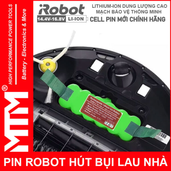 Lap Rap Pin Robot Hut Bui Lau Nha Irobot Roomba Chinh Hang