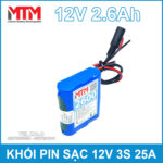 Mua Khoi Pin 12V 3S 2600mah 25A