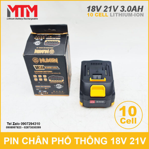 Pin Hukan Chan Pho Thong 10 Cell 3ah 5C Pin Hukan Chan Pho Thong 10 Cell 3ah 5C