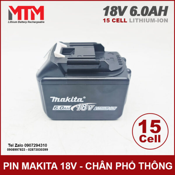 Pin May Khoan Makita 18v 21V 6Ah 15cell Chinh Hang Pin May Khoan Makita 18v 21V 6Ah 15cell Chinh Hang
