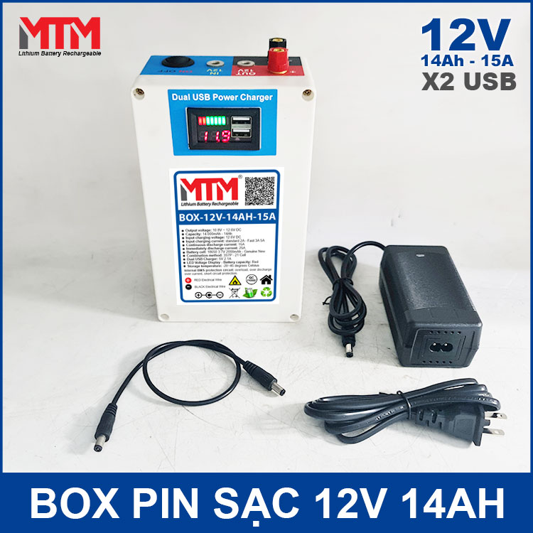 Pin Sac 12v 14Ah 15A USB Pin Sac 12v 14Ah 15A USB