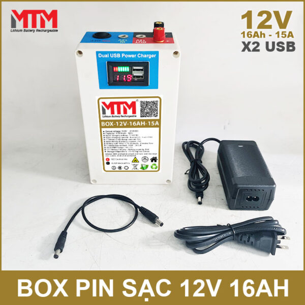 Pin Sac 12v 16Ah 15A USB Pin Sac 12v 16Ah 15A USB