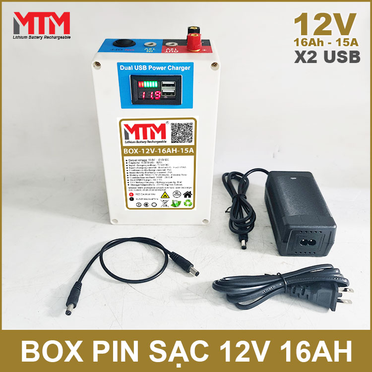 Pin Sac 12v 16Ah 15A USB Pin Sac 12v 16Ah 15A USB