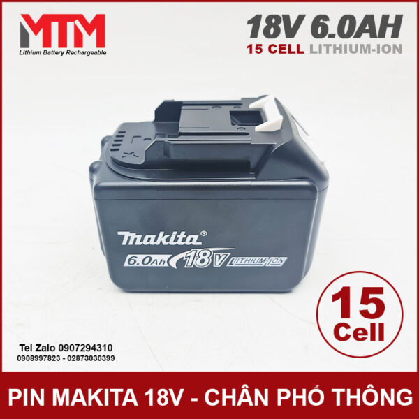 Pin Makita 15 Cell 6ah Chinh Hang Pin Makita 15 Cell 6ah Chinh Hang