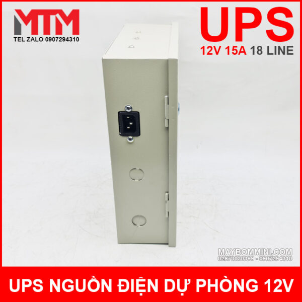 Box Nguon Dien Du Phong UPS 12V 15A 18 Line Cong Nguon 220v Box Nguon Dien Du Phong UPS 12V 15A 18 Line Cong Nguon 220v