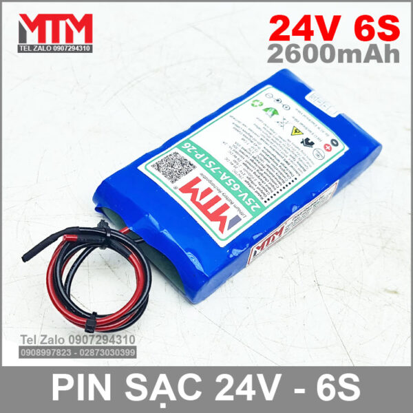 Ban Pin Sac 24V 6S 65A 2600mah 6S1P Ban Pin Sac 24V 6S 65A 2600mah 6S1P