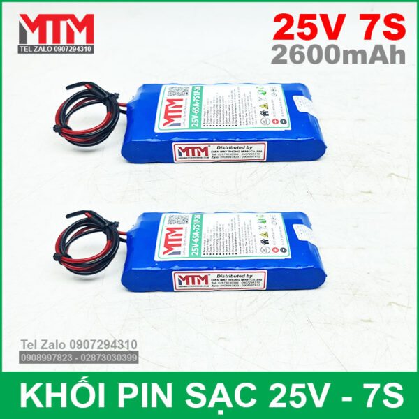 Khoi Pin Sac 25V 7S 65A 2600mah 7S1P Khoi Pin Sac 25V 7S 65A 2600mah 7S1P