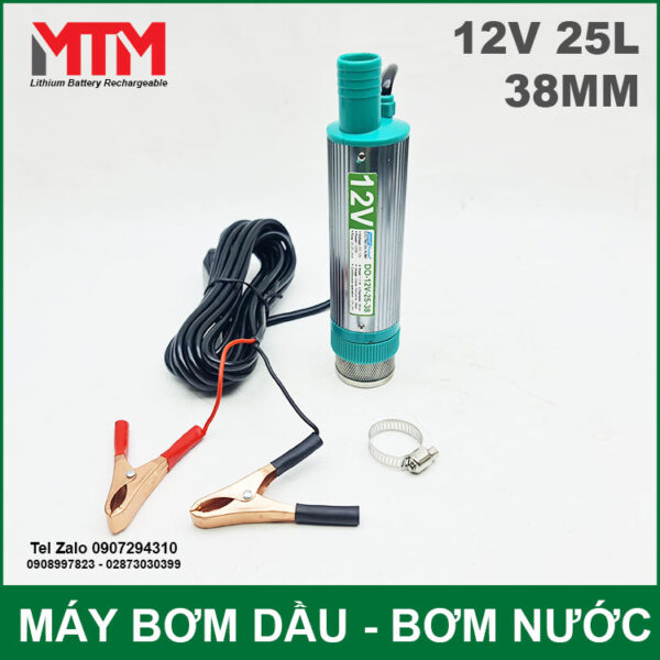 May Bom Dau Bom Nuoc Chim 12V 100W 25L 38mm May Bom Dau Bom Nuoc Chim 12V 100W 25L 38mm