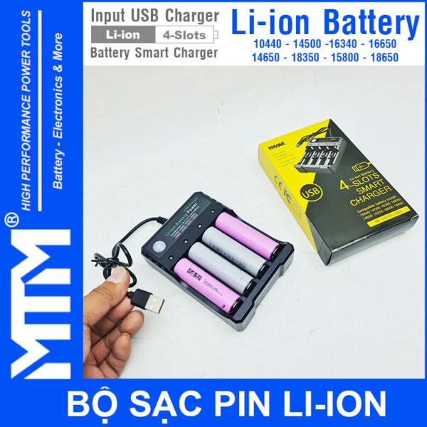 BAN SAC PIN 18650 KHAY 4 CELL BAN SAC PIN 18650 KHAY 4 CELL
