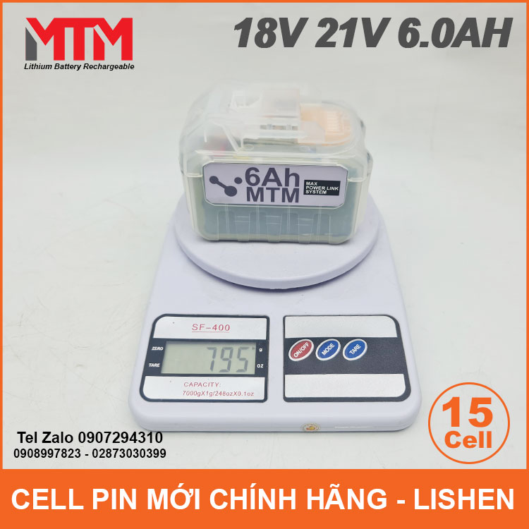 Pin Chan Pho Thong Makita M21 Hukan18V 21V 15cell 6Ah Trong Luong Pin Chan Pho Thong Makita M21 Hukan18V 21V 15cell 6Ah Trong Luong