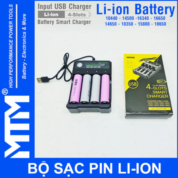 USB SAC PIN 18650 KHAY 4 CELL USB SAC PIN 18650 KHAY 4 CELL
