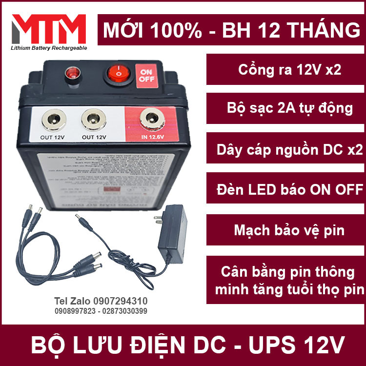 Bo Luu Dien Gia Dinh 12V Chinh Hang