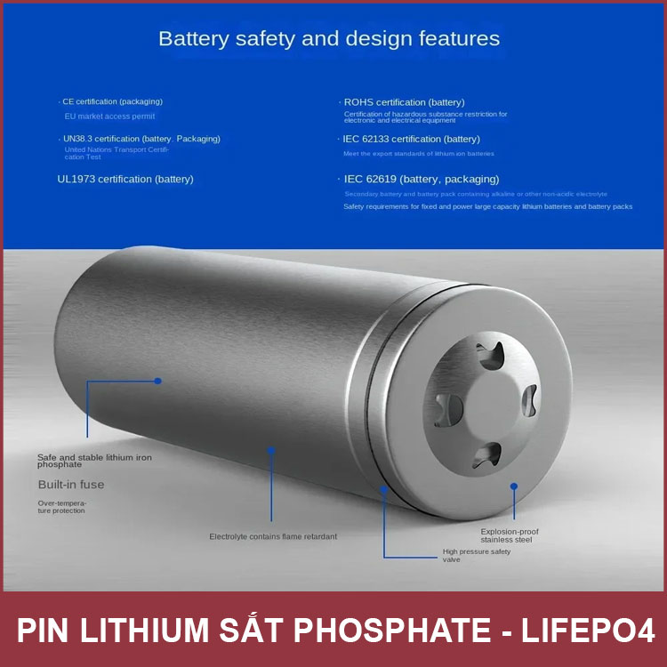 Cell Pin Sat Lifepo4