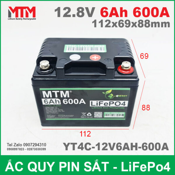 Binh Ac Quy Xe May Pin Sat 12V 6Ah 600A YT4C 12V6AH 600A Kich Thuoc Binh Ac Quy Xe May Pin Sat 12V 6Ah 600A YT4C 12V6AH 600A Kich Thuoc