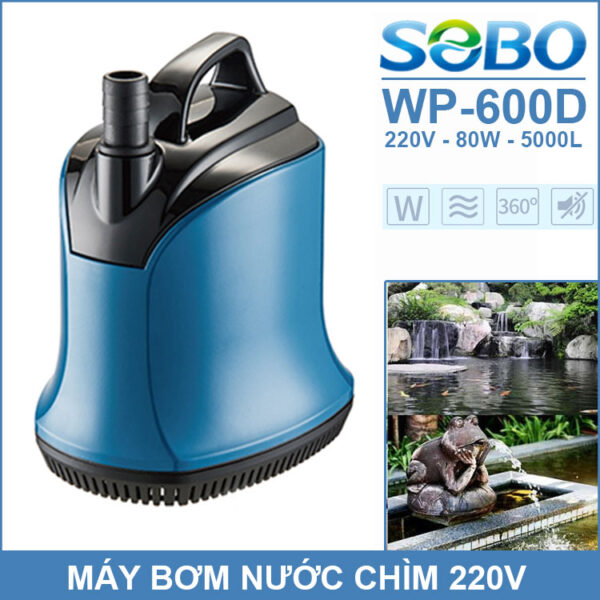 May Bom Nuoc Chim SOBO 220V 80W 5000L 600D May Bom Nuoc Chim SOBO 220V 80W 5000L 600D
