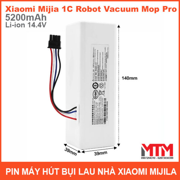 Pin May Hut Bui Lau Nha Xiaomi Robot MOP 14v4 5200mahkich Thuoc Pin May Hut Bui Lau Nha Xiaomi Robot MOP 14v4 5200mahkich Thuoc