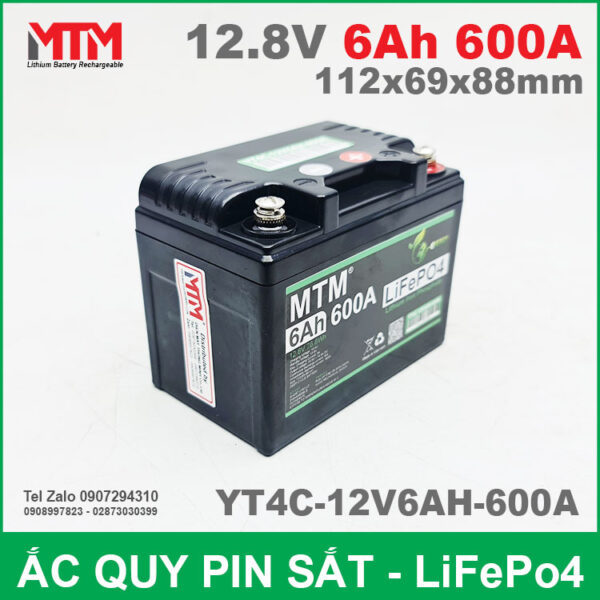 Gia Binh Ac Quy Pin Sat 12V 6Ah 600A YT4C 12V6AH 600A Gia Binh Ac Quy Pin Sat 12V 6Ah 600A YT4C 12V6AH 600A