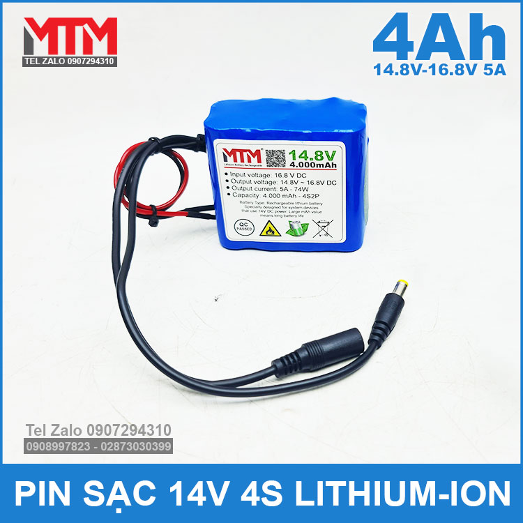 Khoi Pin 14V 4000mah 5A 4S2P MTM Chinh Hang Khoi Pin 14V 4000mah 5A 4S2P MTM Chinh Hang