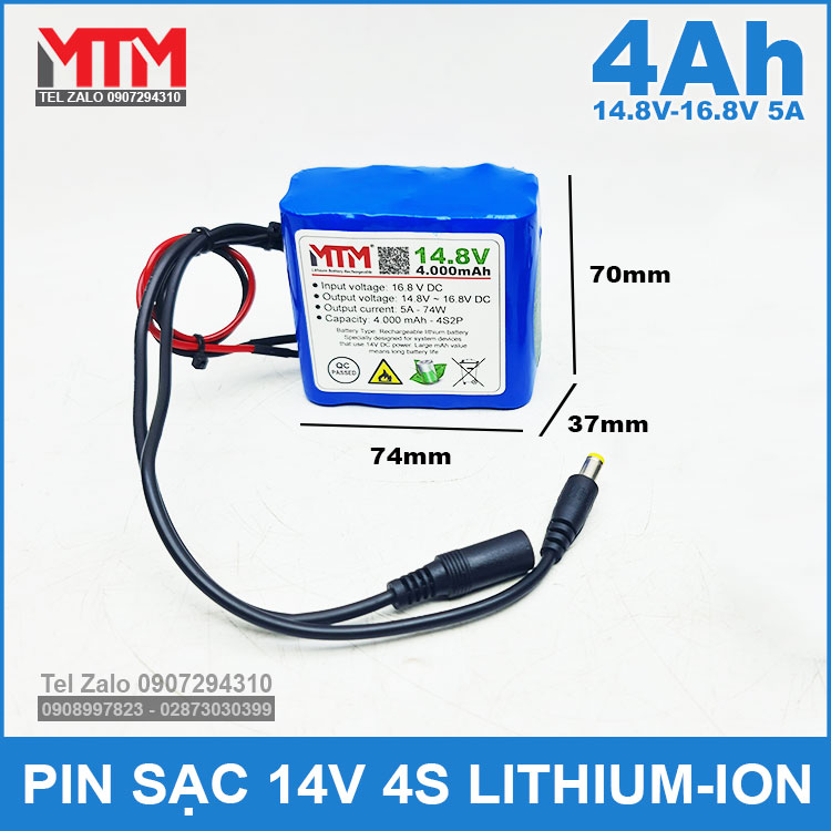 Khoi Pin 14V 4000mah 5A 4S2P MTM Kich Thuoc Khoi Pin 14V 4000mah 5A 4S2P MTM Kich Thuoc