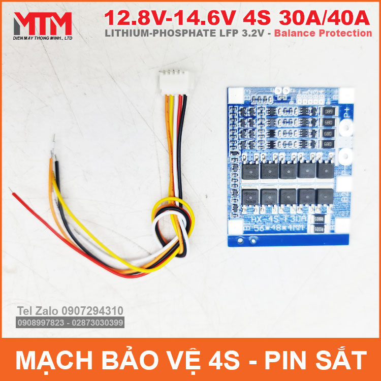 Mach Bao Ve Pin Sat 4S 30A 40A 12V8 Can Bang Mach Bao Ve Pin Sat 4S 30A 40A 12V8 Can Bang