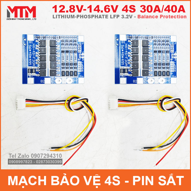 Ban Mach Bao Ve Pin Sat 4S 30A 40A 12V8 Can Bang Ban Mach Bao Ve Pin Sat 4S 30A 40A 12V8 Can Bang
