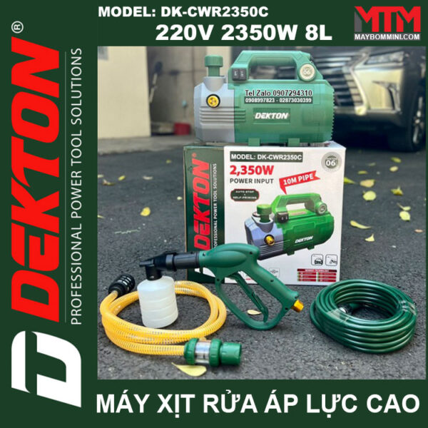 May Rua Xe Ap Luc Cao 220V 2350W 8L Dekton DK CWR2350C CAO CAP