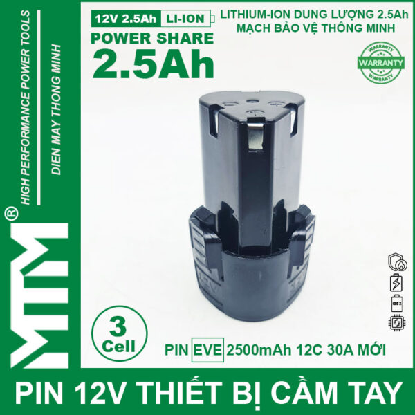 Pin May Khoan 12v 2500mah Pin May Khoan 12v 2500mah