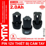 Ban Pin May Khoan 12v 2500mah Khe B MTM EVE