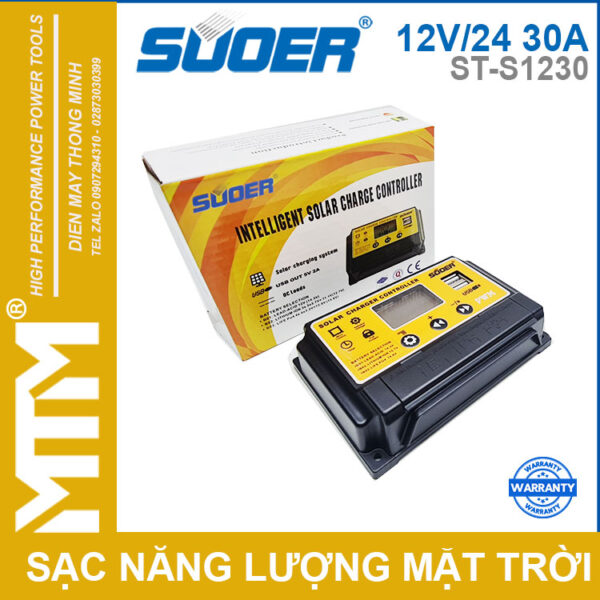 Bo Bo Sac Nang Luong Mat Troi 12V 24V 30A Souer Bo Bo Sac Nang Luong Mat Troi 12V 24V 30A Souer
