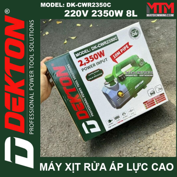 Gia May Rua Xe Ap Luc Cao 220V 2350W 8L Dekton DK CWR2350C