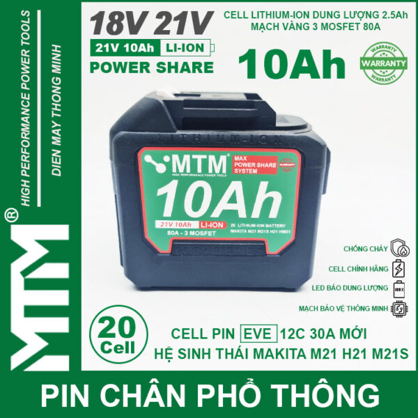 Gia Pin May Khoan Bat Vit Makita 21v 10ah 20 Cell EVE 2500 Chinh Hang Gia Pin May Khoan Bat Vit Makita 21v 10ah 20 Cell EVE 2500 Chinh Hang