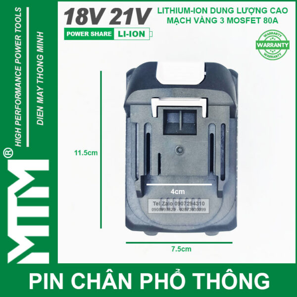Kich Thuoc Chan Pin May Makita Pho Thong Chong Soc 21v 10ah 20 Cell EVE 2500 Kich Thuoc Chan Pin May Makita Pho Thong Chong Soc 21v 10ah 20 Cell EVE 2500