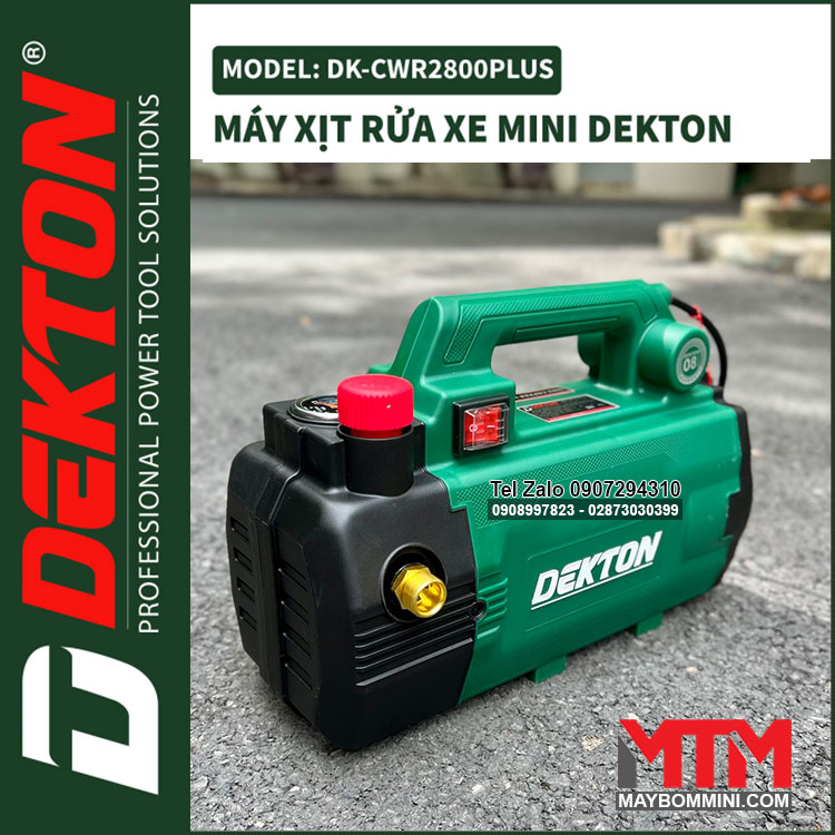 Phan Phoi May Rua Xe Ap Luc Cao 220V 2800W 10L Dekton DK CWR2800PLUS
