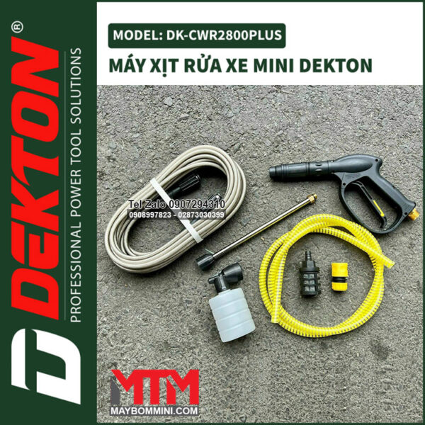 Phu Kien May Rua Xe Ap Luc Cao 220V 2800W 10L Dekton DK CWR2800PLUS Phu Kien May Rua Xe Ap Luc Cao 220V 2800W 10L Dekton DK CWR2800PLUS