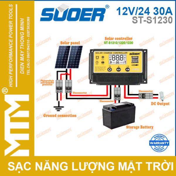 So Do Lap Dieu Khien Sac Nang Luong Mat Troi PWM 12V 24V 30A ST S1230 Souer So Do Lap Dieu Khien Sac Nang Luong Mat Troi PWM 12V 24V 30A ST S1230 Souer