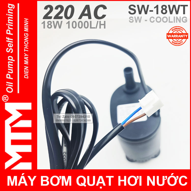 May Bom Quat Hoi Nuoc 220V 18W 1000L SW COOLING Day Nguon May Bom Quat Hoi Nuoc 220V 18W 1000L SW COOLING Day Nguon