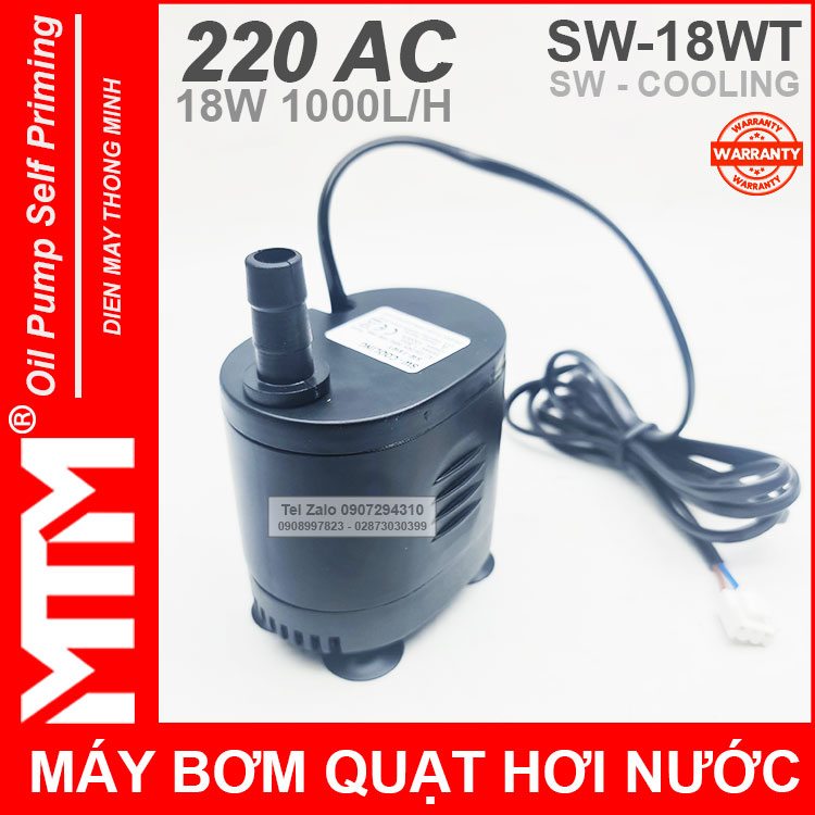 May Bom Quat Hoi Nuoc 220V 18W 1000L SW COOLING May Bom Quat Hoi Nuoc 220V 18W 1000L SW COOLING