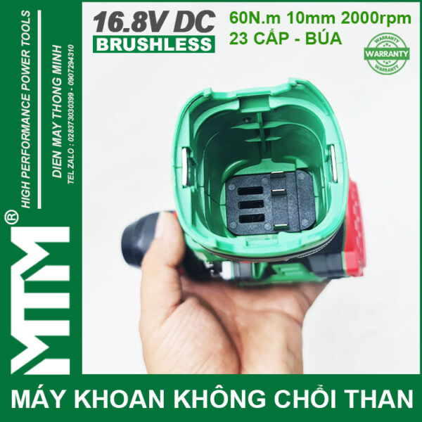 May Khoan Bat Vit Khong Choi Thang 16V MTM M168 10mm 60N 2000rpm 23 Cap Co Bua Pin Chan Ghim 4S May Khoan Bat Vit Khong Choi Thang 16V MTM M168 10mm 60N 2000rpm 23 Cap Co Bua Pin Chan Ghim 4S