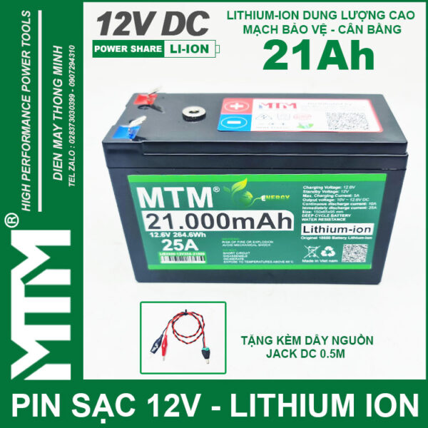 Pin Quat Den Quat Tich Dien 12V 25A 21000mAh MTM Pin Quat Den Quat Tich Dien 12V 25A 21000mAh MTM