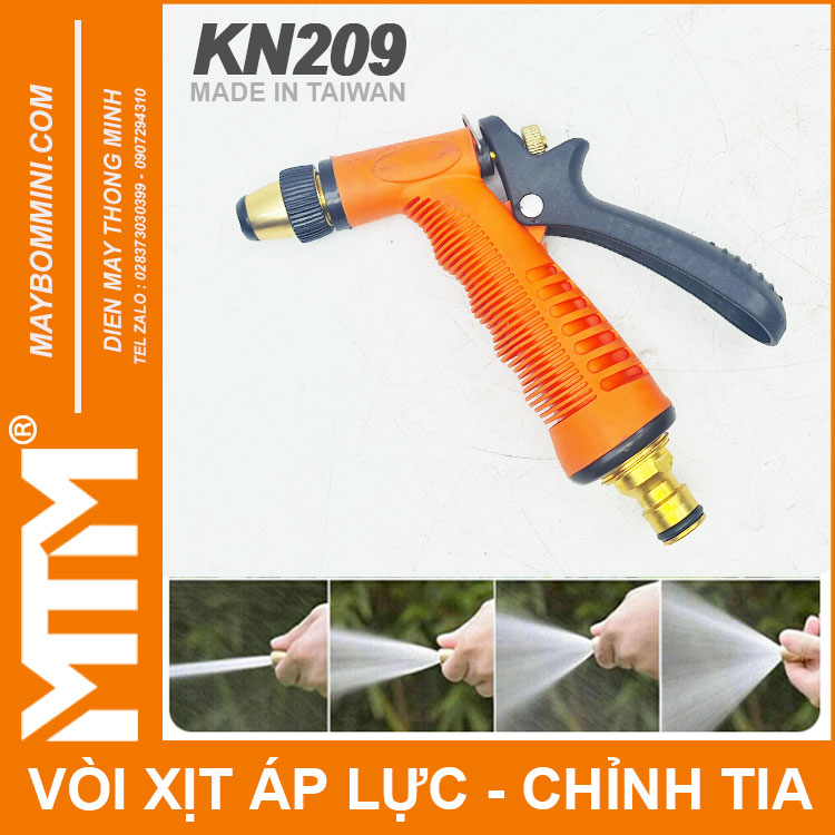 Cho Ban Sung Xit Nuoc Rua Xe Tuoi Cay Ap Luc Chinh Tia KN209 Dau Noi Nhanh Ong Chinh Hang