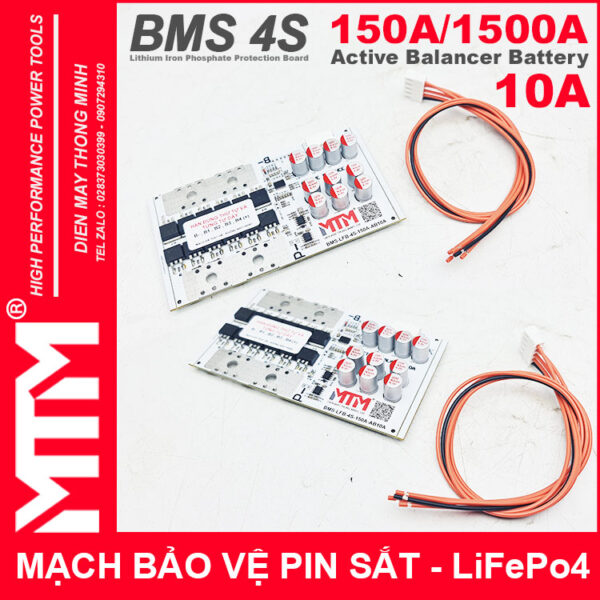 Gia Mach Bao Ve Pin Sat 4S 150A 1500A 12V8 Can Bang Chu Dong 10A Gia Mach Bao Ve Pin Sat 4S 150A 1500A 12V8 Can Bang Chu Dong 10A