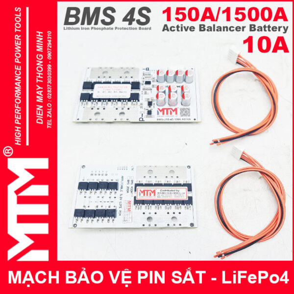 Phan Phoi Mach Bao Ve Pin Sat 4S 150A 1500A 12V8 Can Bang Chu Dong 10A Phan Phoi Mach Bao Ve Pin Sat 4S 150A 1500A 12V8 Can Bang Chu Dong 10A